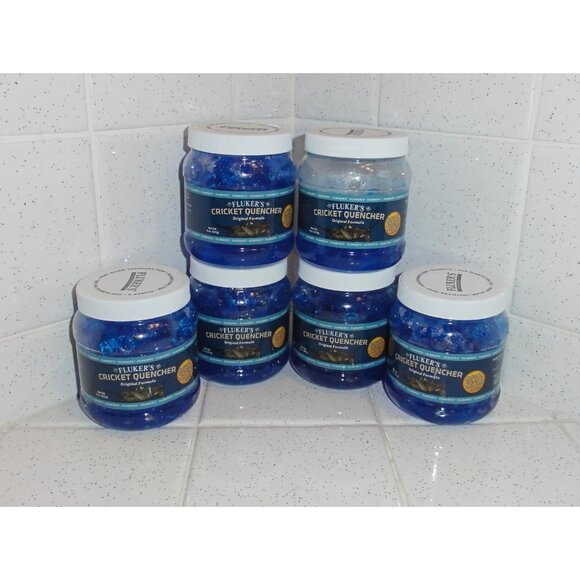 Fluker's Cricket Quencher Original Formula Lot of Five & 1/3 Full 8 oz container - Picture 1 of 8
